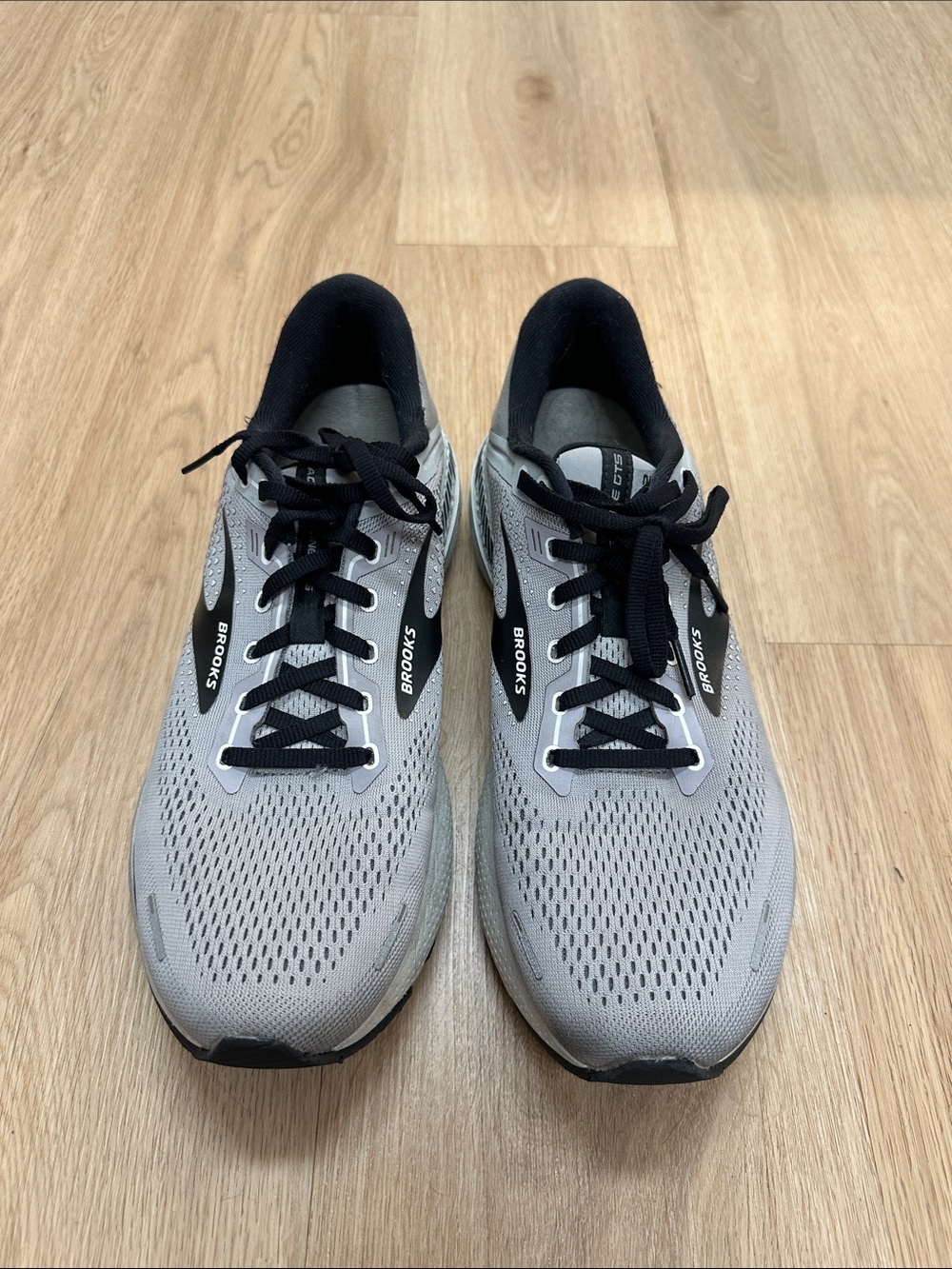 Brooks Gray and Black Men's Running Sneakers